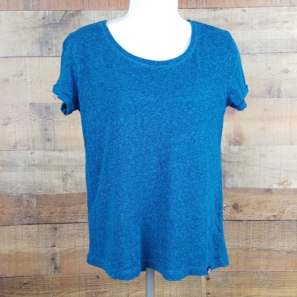 Real Super Dry Top Blouse Women's Size S Blue Lace - Picture 1 of 4